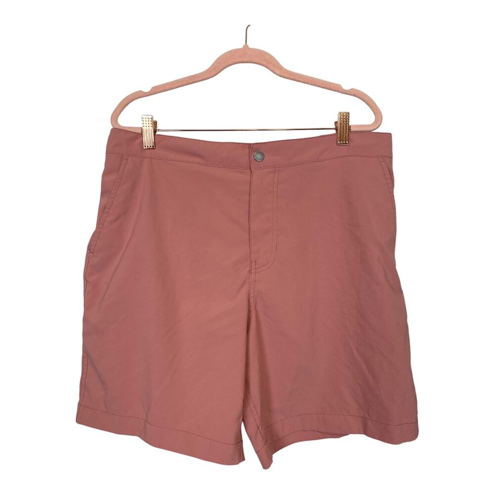 Abercrombie & Fitch Stretch Salmon Swim Trunk Lined Drawstring Pockets Size L